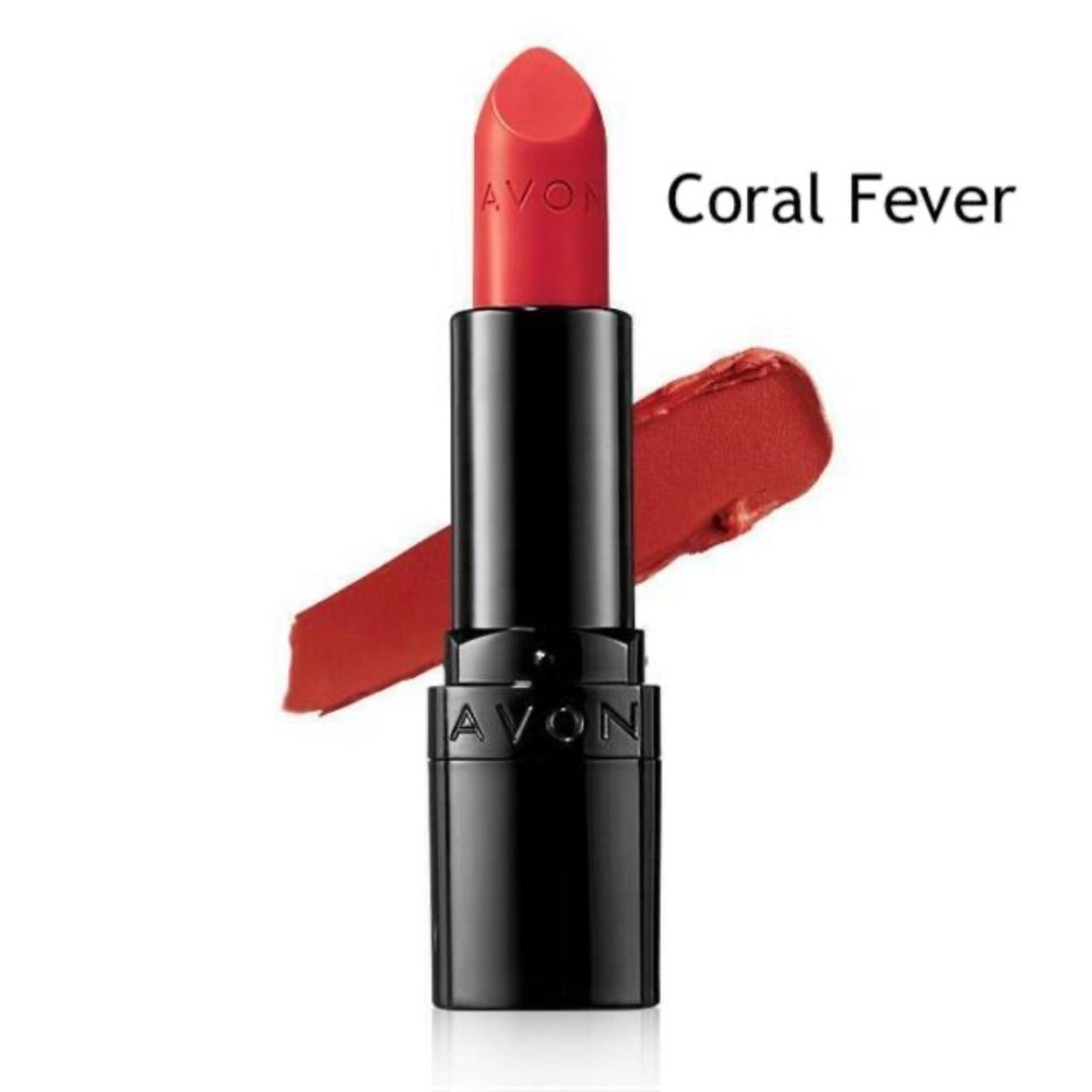 Avon True Color Perfectly Matte Lipstick Coral Fever